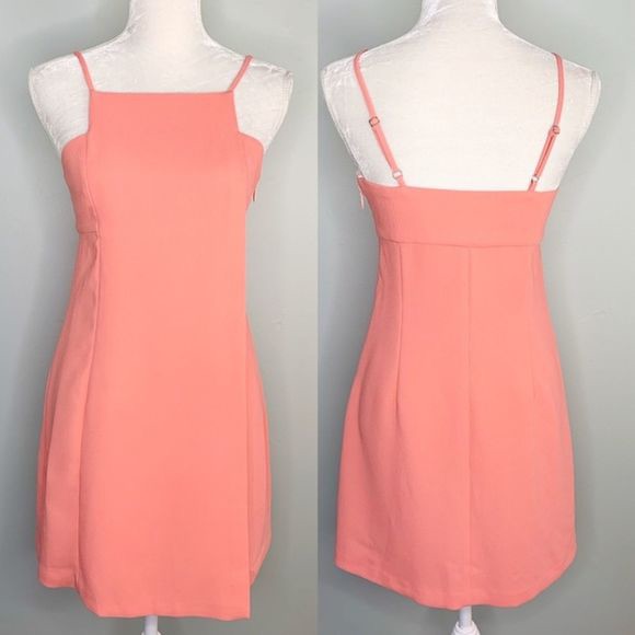 Spaghetti Strap Sherbet Coral Bcbg Dress Like New
